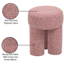 Meridian Larson Pink Polyester Fabric Ottoman/Stool IMAGE 7