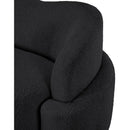 Meridian Principessa Black Boucle Fabric Chair IMAGE 10