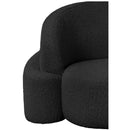Meridian Principessa Black Boucle Fabric Chair IMAGE 12