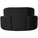 Meridian Principessa Black Boucle Fabric Chair IMAGE 3