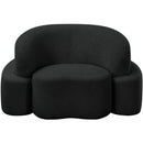 Meridian Principessa Black Boucle Fabric Chair IMAGE 4