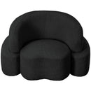 Meridian Principessa Black Boucle Fabric Chair IMAGE 5