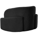 Meridian Principessa Black Boucle Fabric Chair IMAGE 6