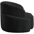 Meridian Principessa Black Boucle Fabric Chair IMAGE 7