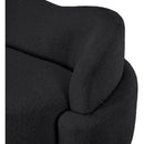 Meridian Principessa Black Boucle Fabric Sofa IMAGE 10