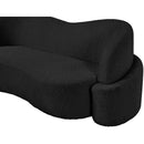 Meridian Principessa Black Boucle Fabric Sofa IMAGE 11