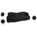 Meridian Principessa Black Boucle Fabric Sofa IMAGE 18