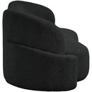 Meridian Principessa Black Boucle Fabric Sofa IMAGE 7