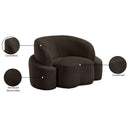 Meridian Principessa Brown Boucle Fabric Chair IMAGE 18
