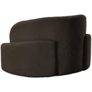 Meridian Principessa Brown Boucle Fabric Chair IMAGE 6