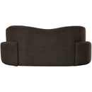 Meridian Principessa Brown Boucle Fabric Loveseat IMAGE 3