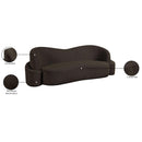 Meridian Principessa Brown Boucle Fabric Sofa IMAGE 18