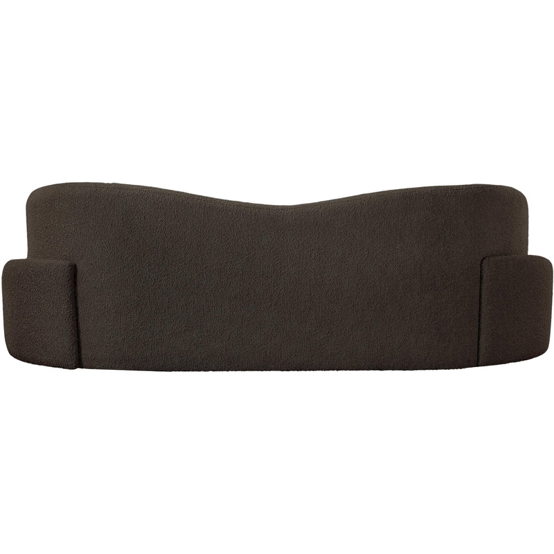 Meridian Principessa Brown Boucle Fabric Sofa IMAGE 3