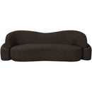 Meridian Principessa Brown Boucle Fabric Sofa IMAGE 4