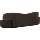 Meridian Principessa Brown Boucle Fabric Sofa IMAGE 6