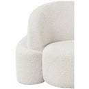 Meridian Principessa Cream Boucle Fabric Chair IMAGE 12