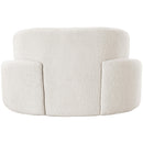 Meridian Principessa Cream Boucle Fabric Chair IMAGE 3