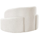 Meridian Principessa Cream Boucle Fabric Chair IMAGE 6