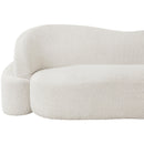 Meridian Principessa Cream Boucle Fabric Sofa IMAGE 12