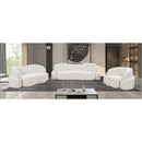 Meridian Principessa Cream Boucle Fabric Sofa IMAGE 15