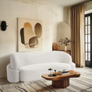 Meridian Principessa Cream Boucle Fabric Sofa IMAGE 2