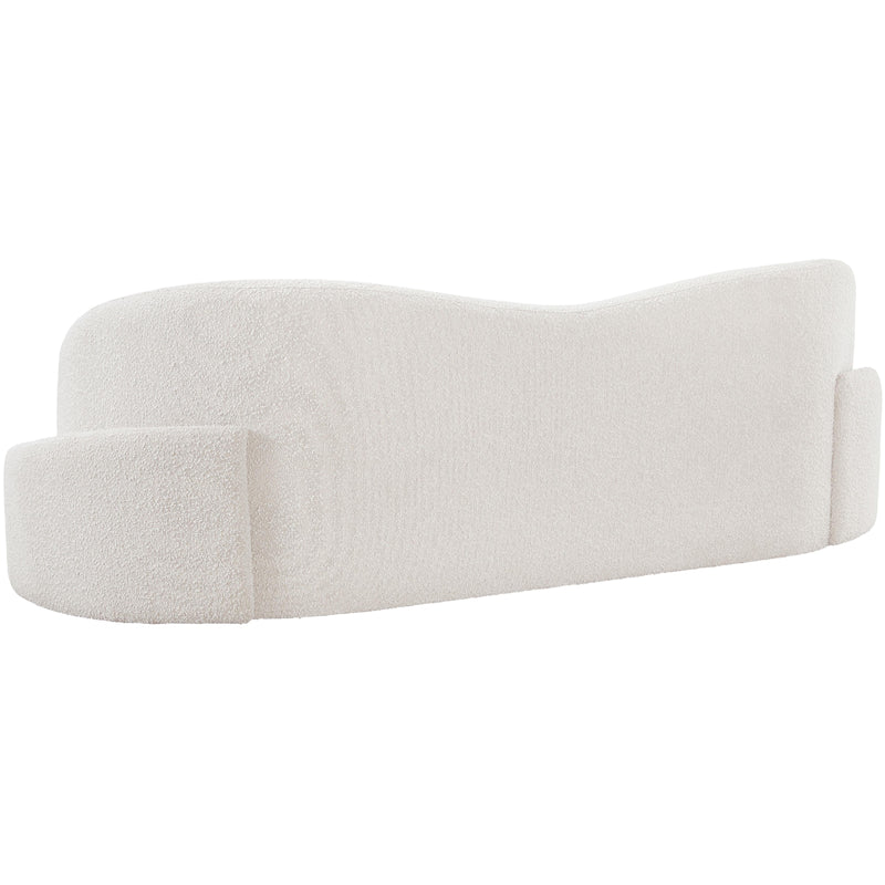 Meridian Principessa Cream Boucle Fabric Sofa IMAGE 6