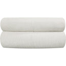 Meridian Bale Cream Chenille Fabric Modular Chair IMAGE 3