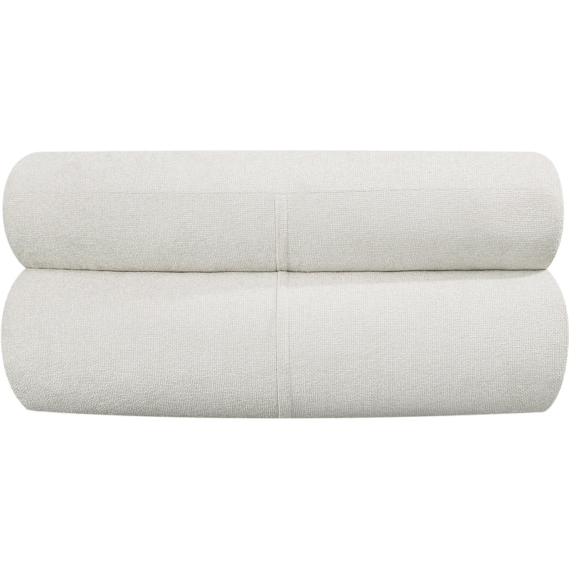 Meridian Bale Cream Chenille Fabric Modular Chair IMAGE 3