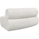 Meridian Bale Cream Chenille Fabric Modular Chair IMAGE 8