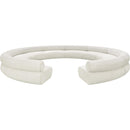 Meridian Bale Cream Chenille Fabric Modular Sofa IMAGE 4