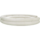 Meridian Bale Cream Chenille Fabric Modular Sofa IMAGE 7