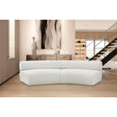 Meridian Bale Cream Chenille Fabric Modular Sofa IMAGE 2