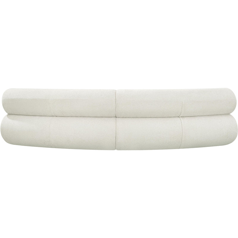Meridian Bale Cream Chenille Fabric Modular Sofa IMAGE 3