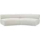 Meridian Bale Cream Chenille Fabric Modular Sofa IMAGE 4
