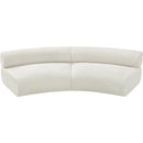 Meridian Bale Cream Chenille Fabric Modular Sofa IMAGE 5