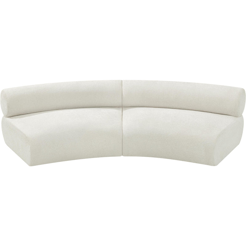 Meridian Bale Cream Chenille Fabric Modular Sofa IMAGE 5