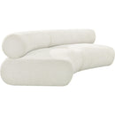 Meridian Bale Cream Chenille Fabric Modular Sofa IMAGE 6