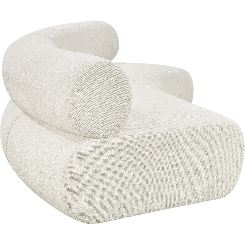 Meridian Bale Cream Chenille Fabric Modular Sofa IMAGE 7