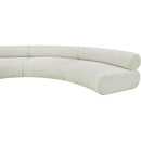 Meridian Bale Cream Chenille Fabric Modular Sofa IMAGE 9