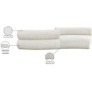Meridian Bale Cream Chenille Fabric Modular Sofa IMAGE 10