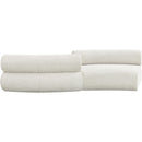 Meridian Bale Cream Chenille Fabric Modular Sofa IMAGE 3