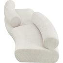 Meridian Bale Cream Chenille Fabric Modular Sofa IMAGE 6