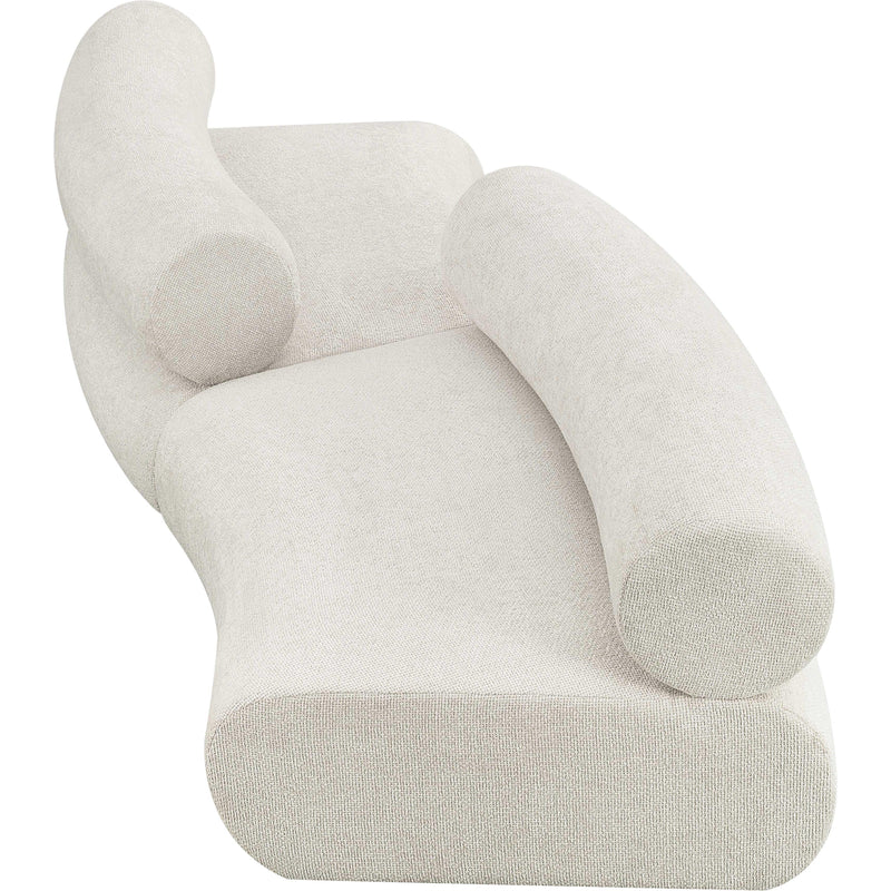 Meridian Bale Cream Chenille Fabric Modular Sofa IMAGE 6
