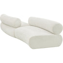 Meridian Bale Cream Chenille Fabric Modular Sofa IMAGE 7
