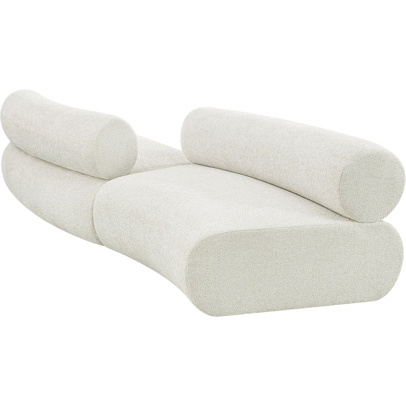 Meridian Bale Cream Chenille Fabric Modular Sofa IMAGE 7