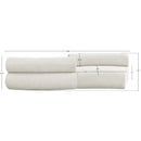 Meridian Bale Cream Chenille Fabric Modular Sofa IMAGE 9