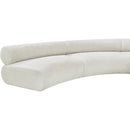 Meridian Bale Cream Chenille Fabric Modular Sofa IMAGE 10