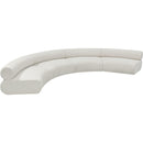 Meridian Bale Cream Chenille Fabric Modular Sofa IMAGE 6