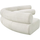 Meridian Bale Cream Chenille Fabric Modular Sofa IMAGE 7