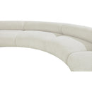 Meridian Bale Cream Chenille Fabric Modular Sofa IMAGE 8
